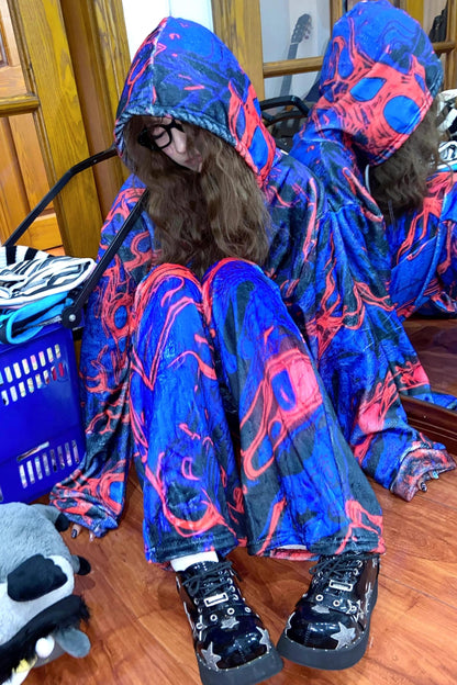 Subculture Blue Fleece Sweatshirt