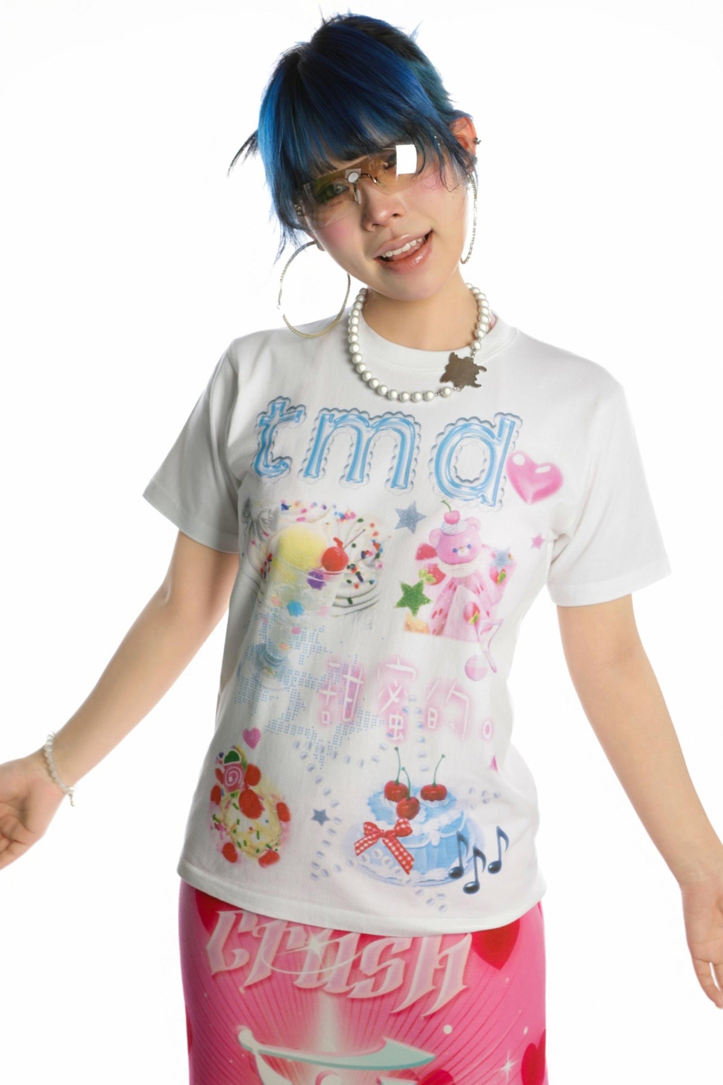 Sweet Cotton Shoulder T-Shirt