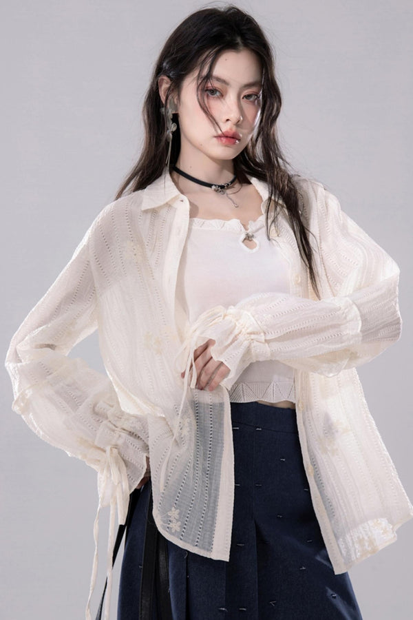 Ethereal Apricot Cloud Blouse