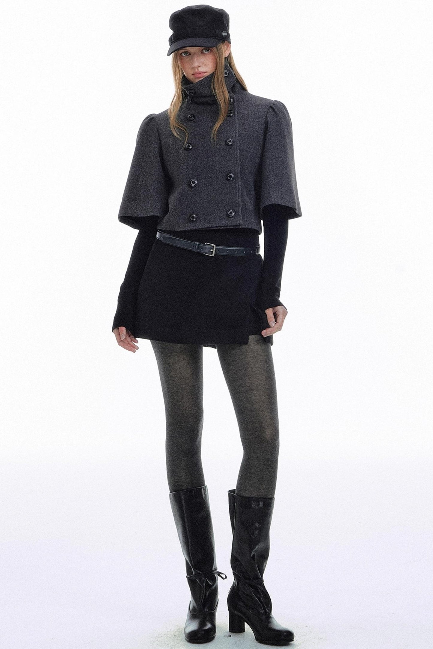 Retro Palace Wool Cape Jacket