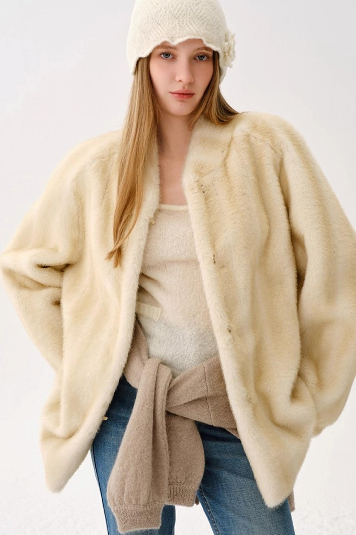 Retro Wool Knitted Cardigan Set-Up