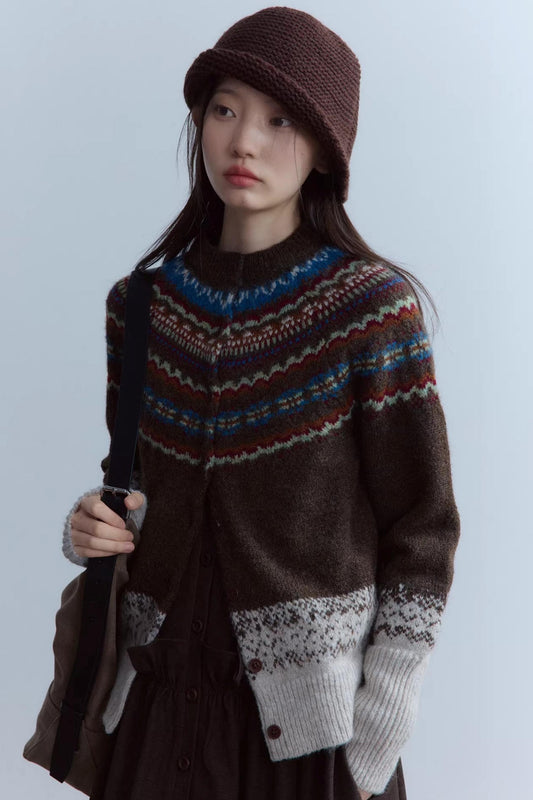 Wool Fair Isle Cardigan