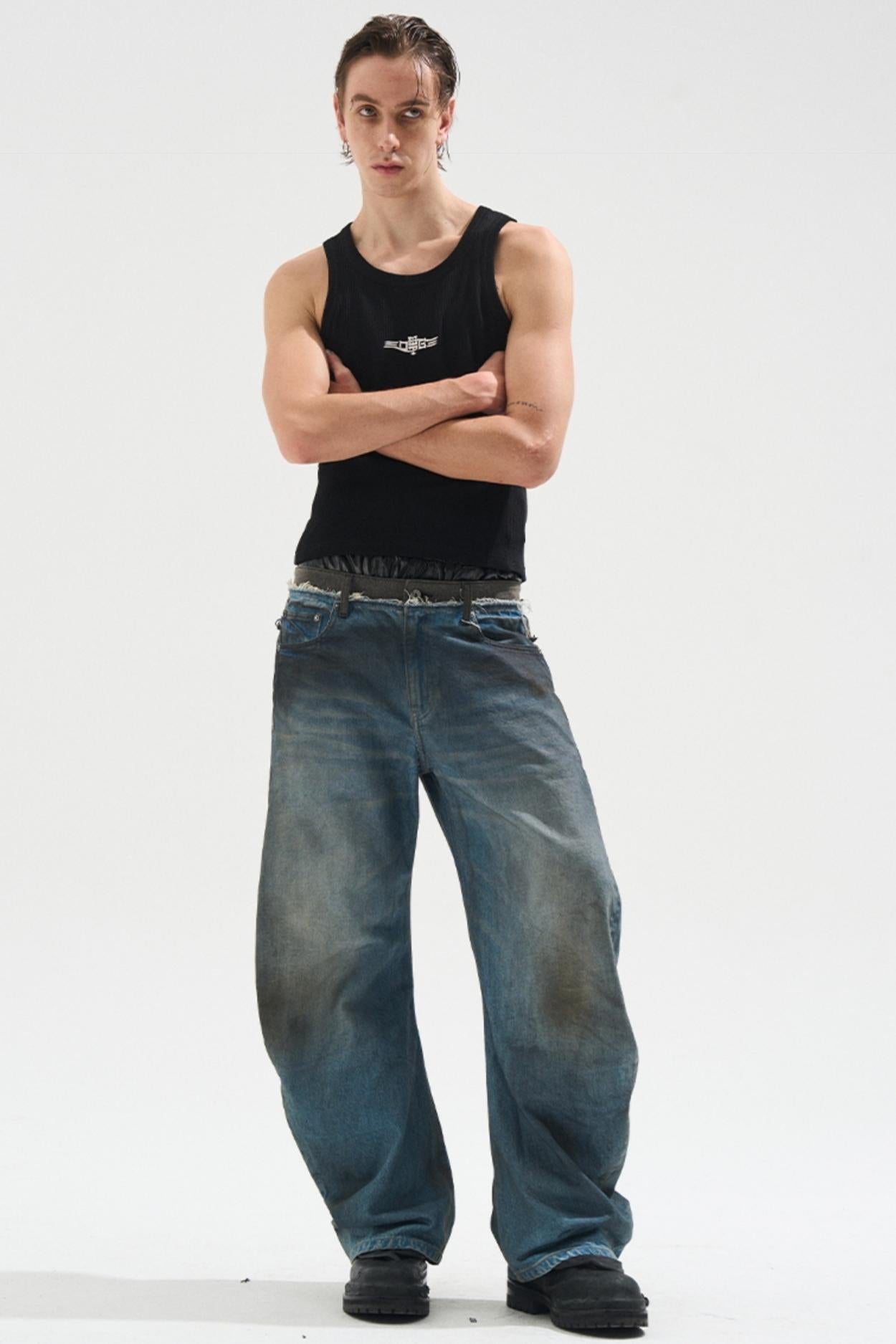 Scimitar Denim Trousers