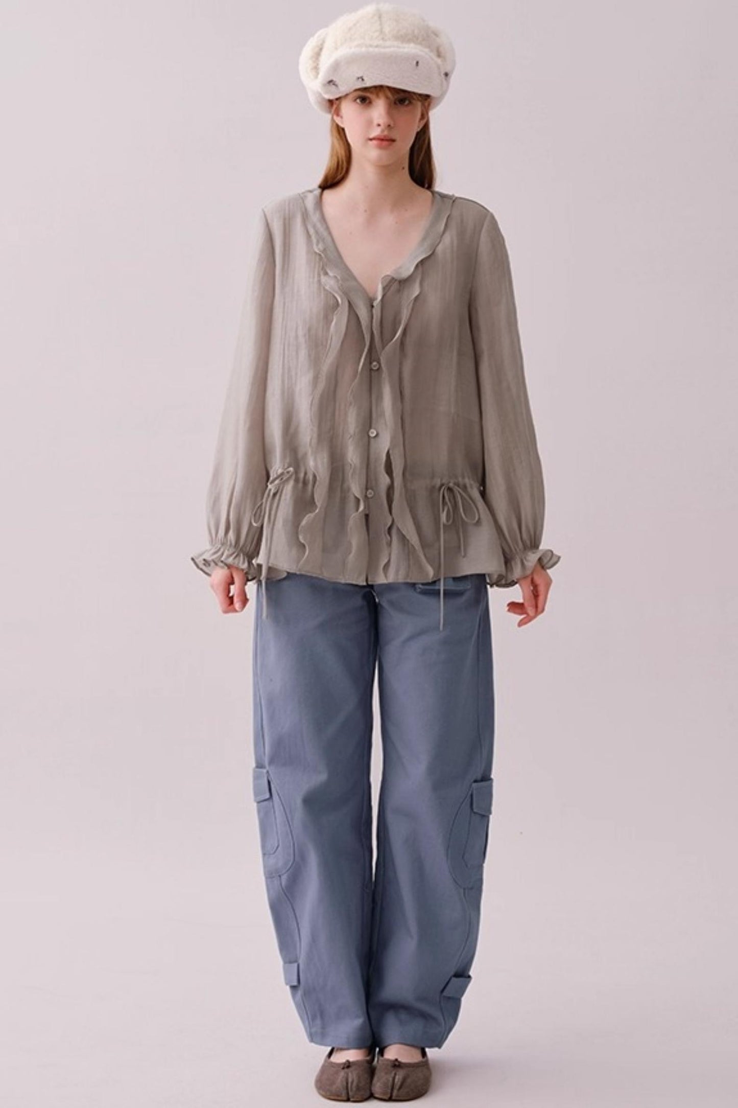 Rosa Retro Cotton Cargo Pants