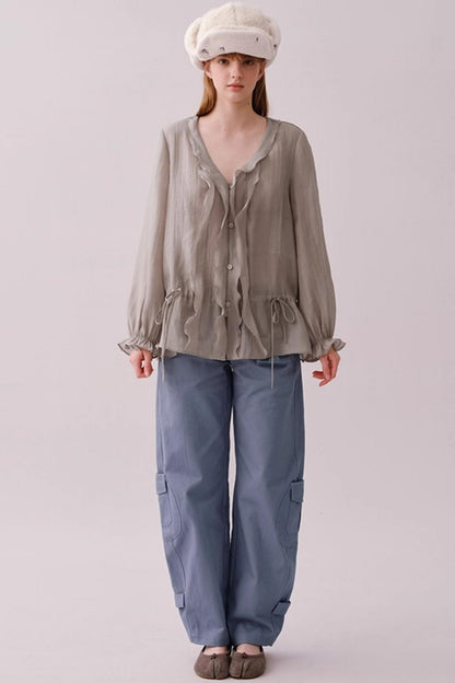 Rosa Retro Cotton Cargo Pants