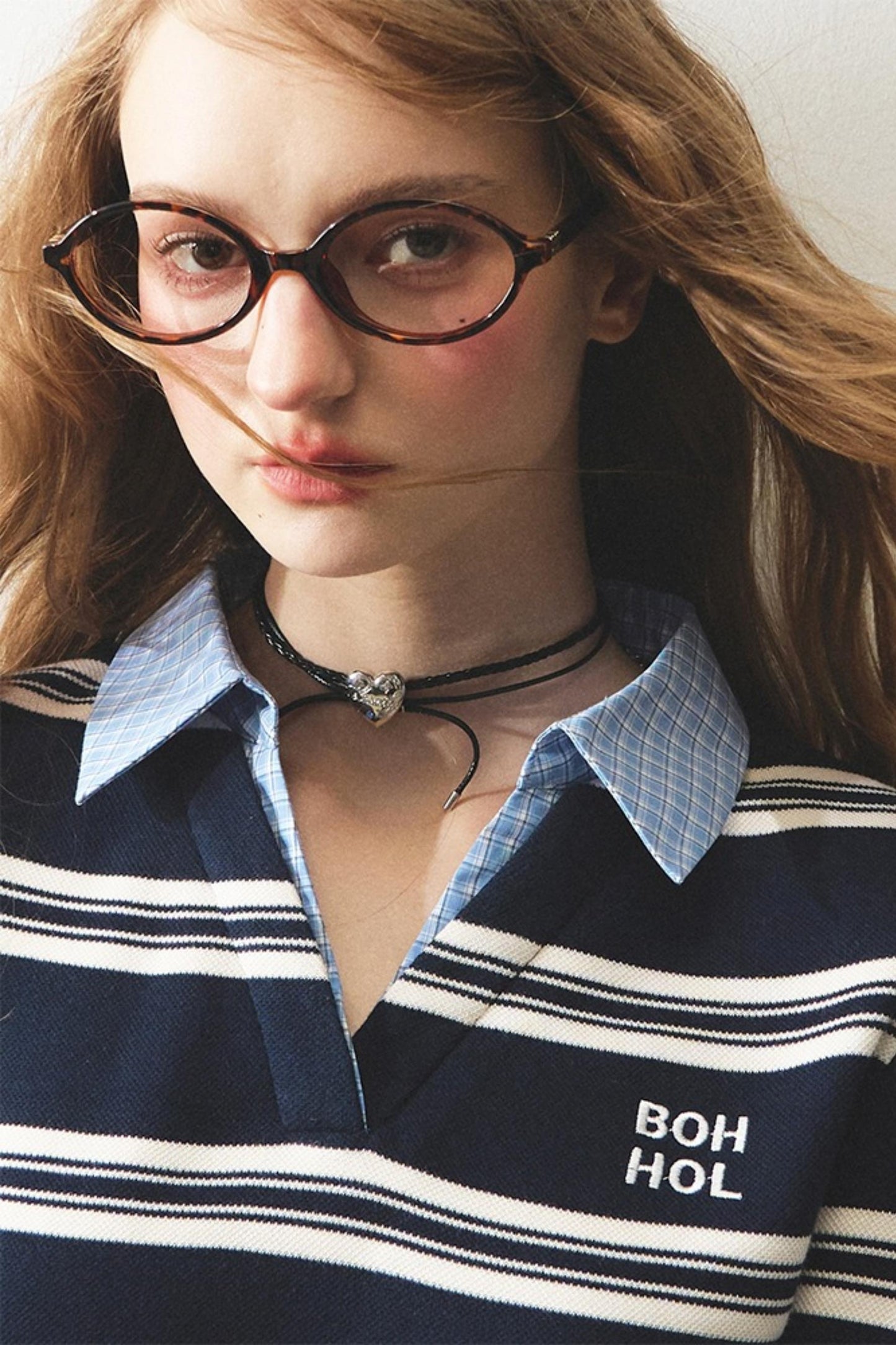 Mint Intellectual Striped Polo T-shirt