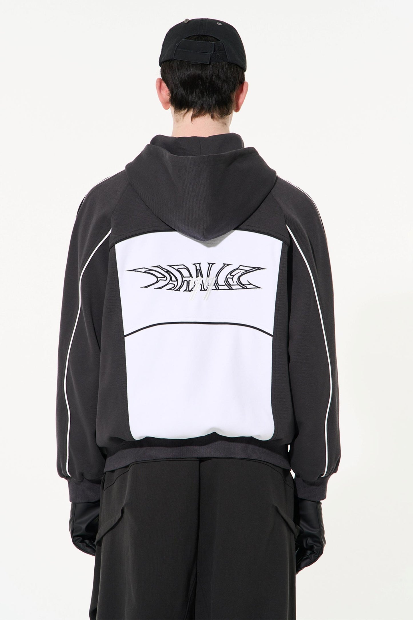 Color Block Biker Hoodie