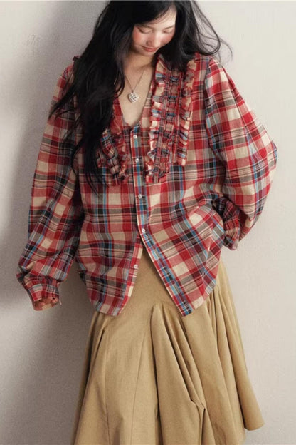 Wood Ear Cotton Long-Sleeved Shirt