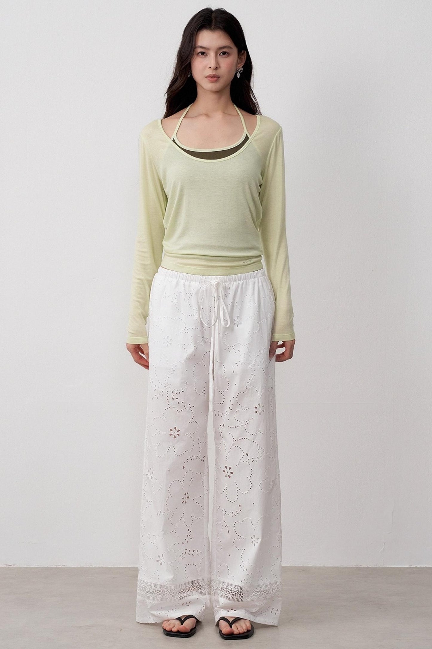 Resort Lace Straight Pants