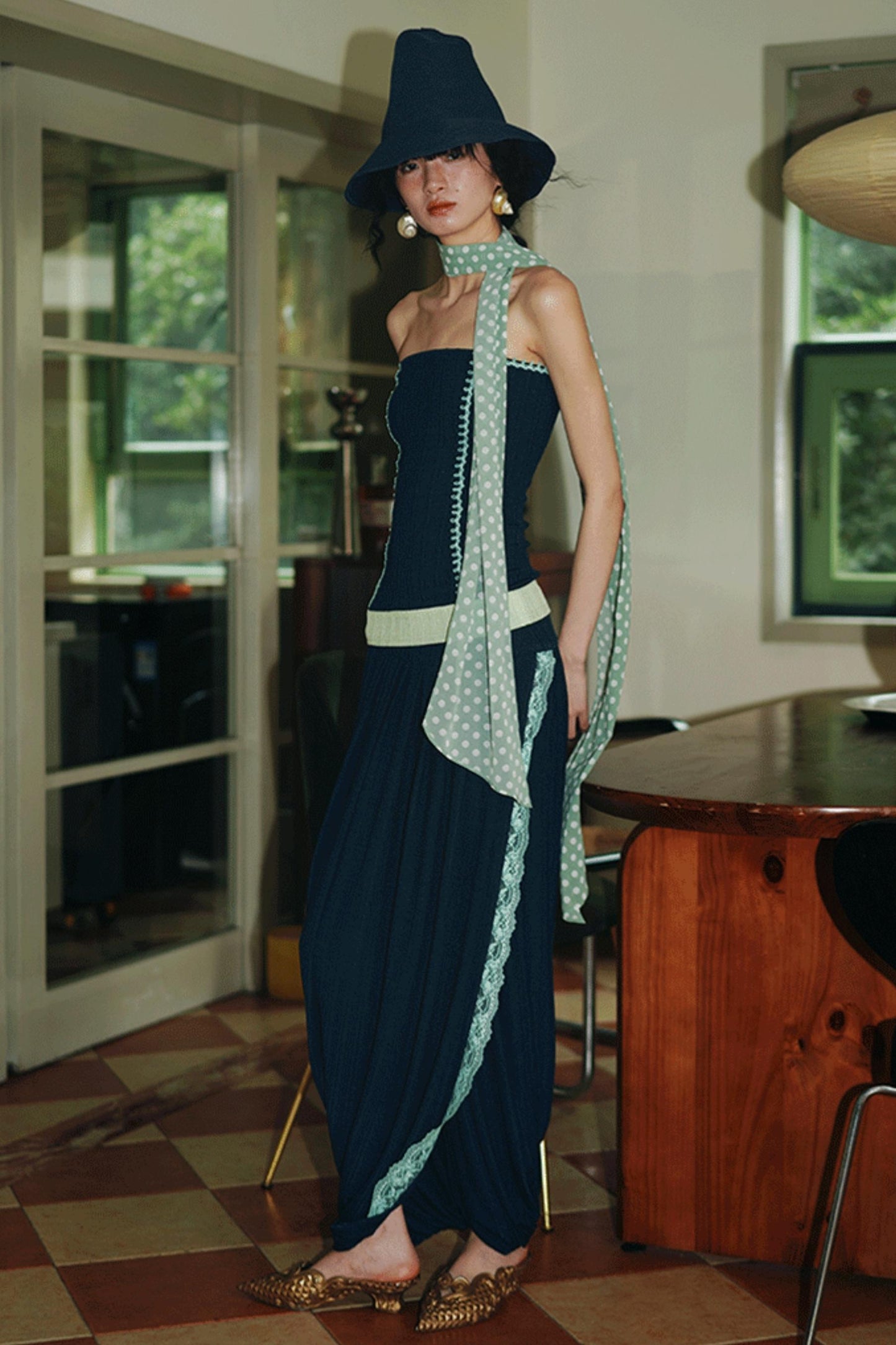 Full Length Silhouette Skirt