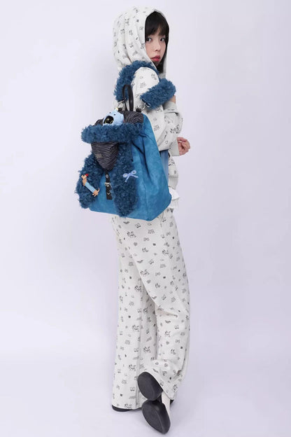 Ear Furry Crossbody Bag