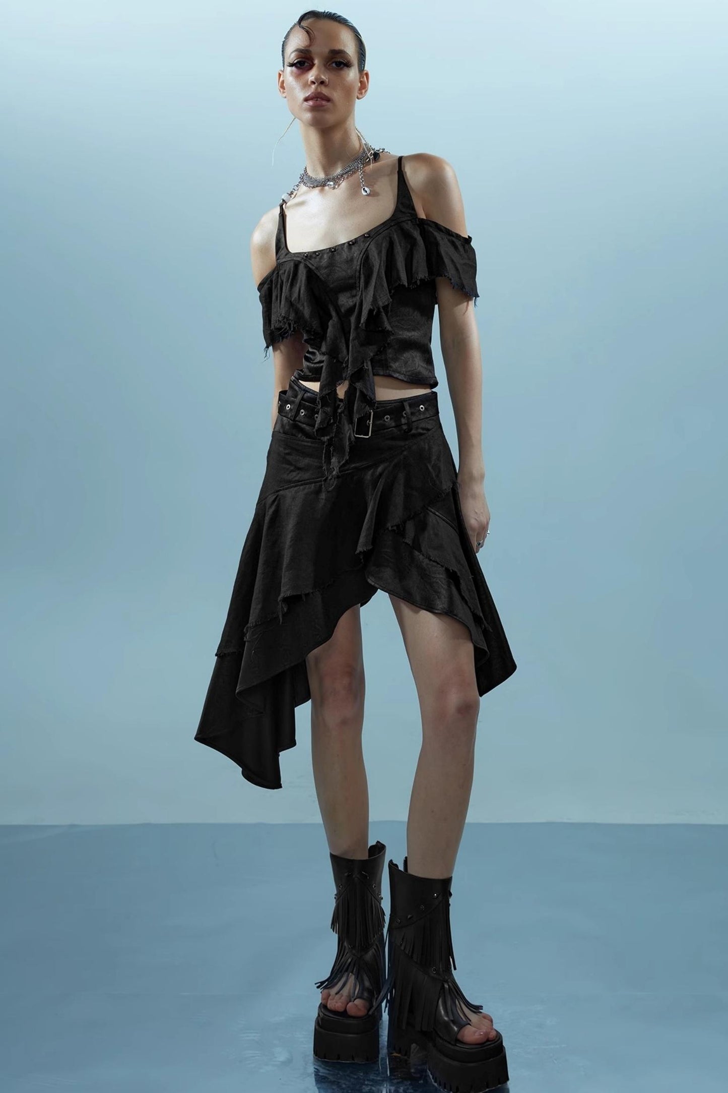 Spectacular Linen Skirt Set-Up