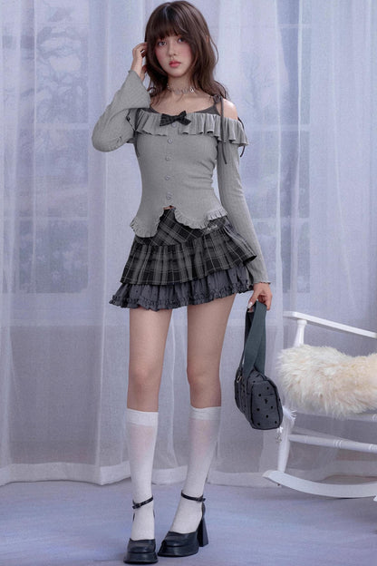 Fighting Spirit One-Shoulder Top