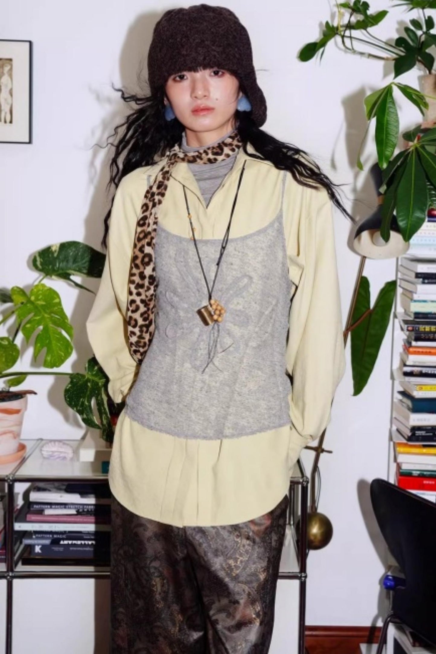 Solid Color Embroidery Vest Top