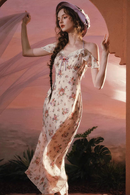 Starry Wisteria Lace Dress