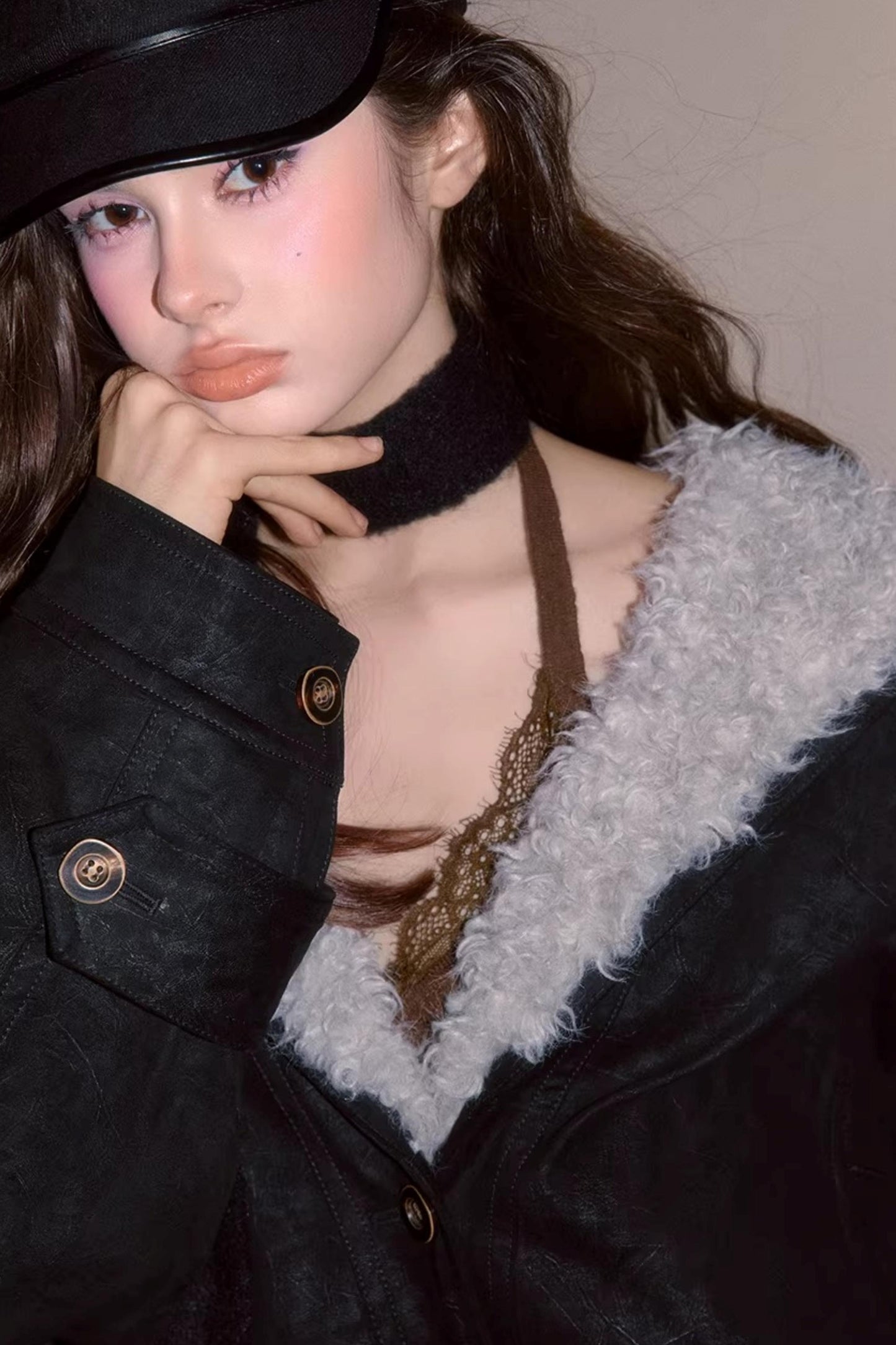 Faux Fur Vintage Jacket