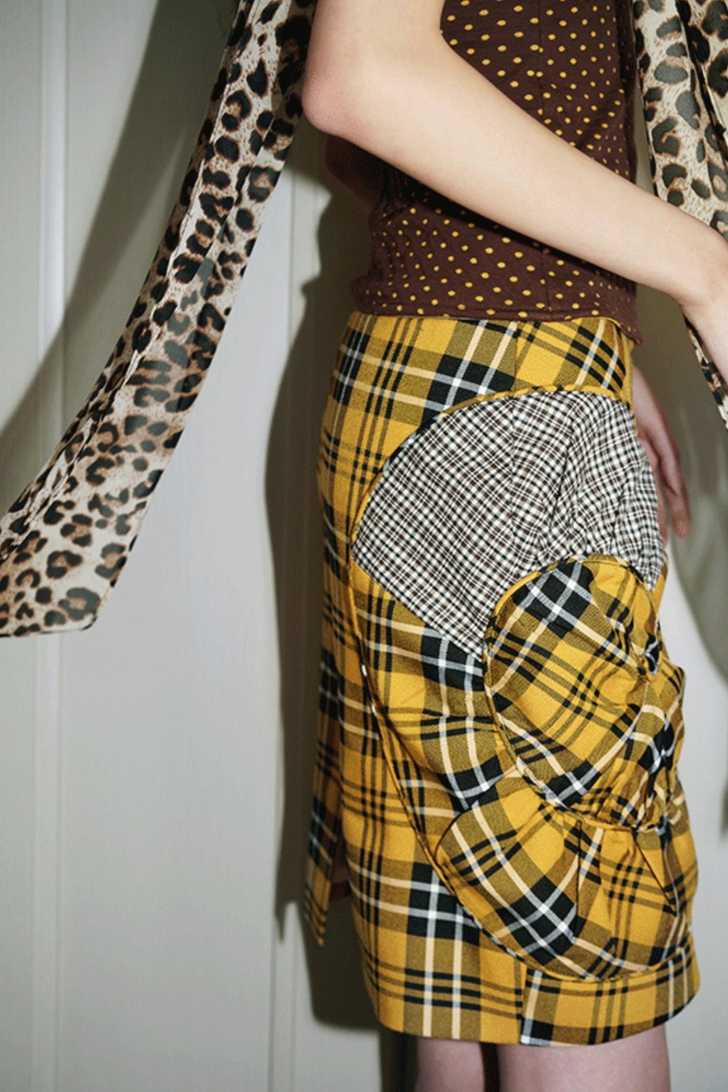 Twisted Retro Crop Skirt