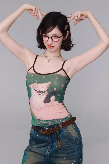 Smart-Polka-Dot-Unterhemd