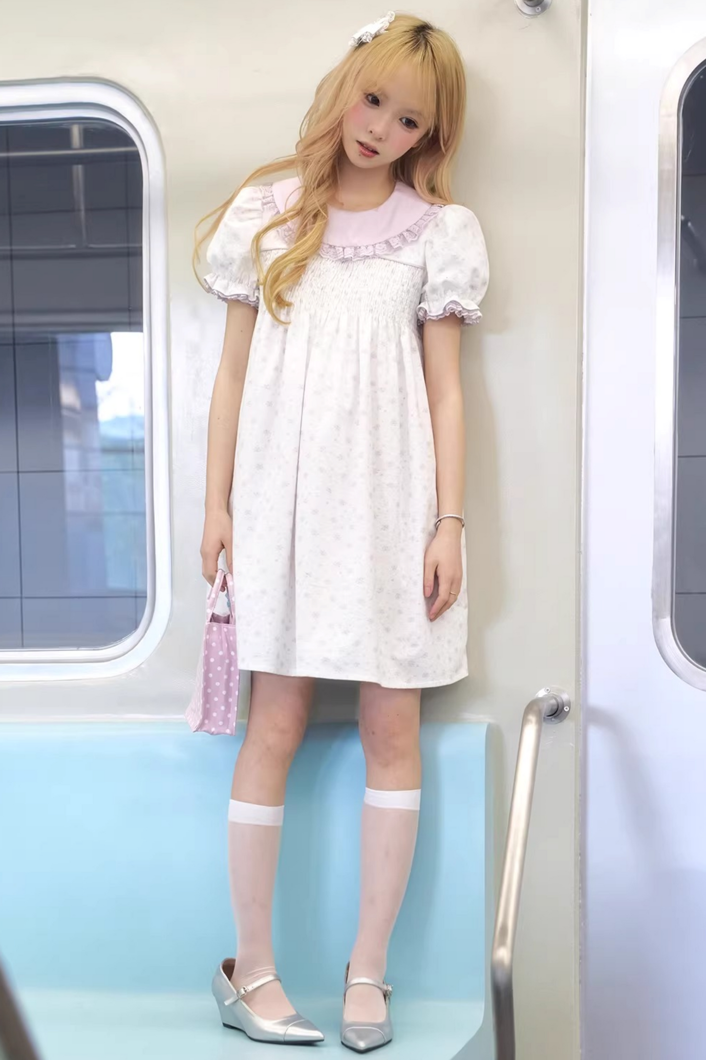 Light Purple Floral Princess Dress