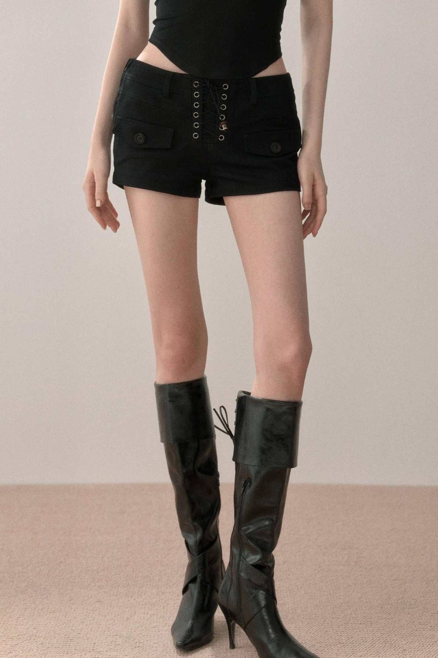 Lace-Up Summer Shorts