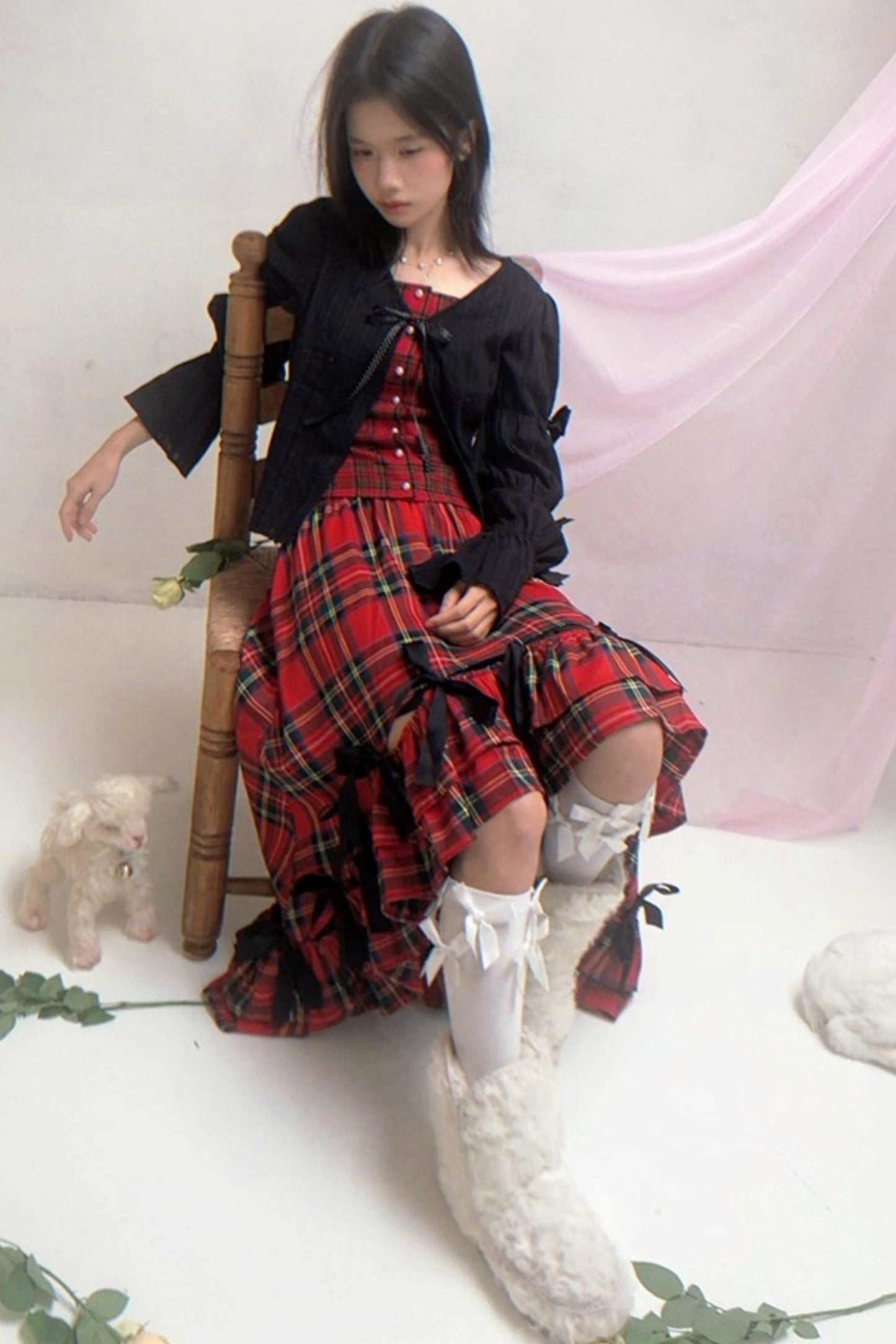 Happy Birthday Polka Dot Red Checkered Shirt