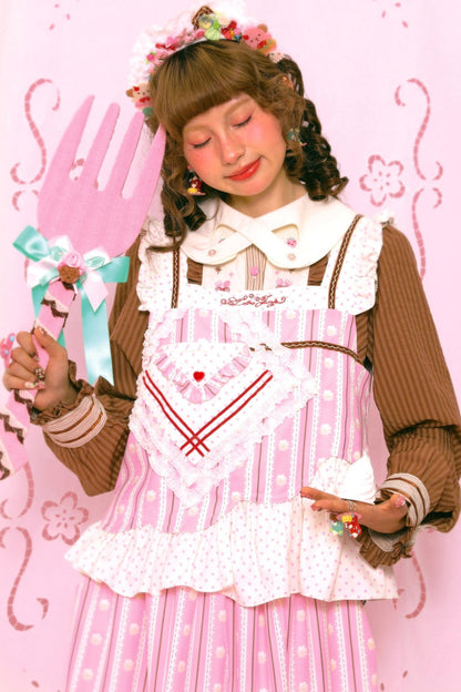 Sweet Pink Lace Vest