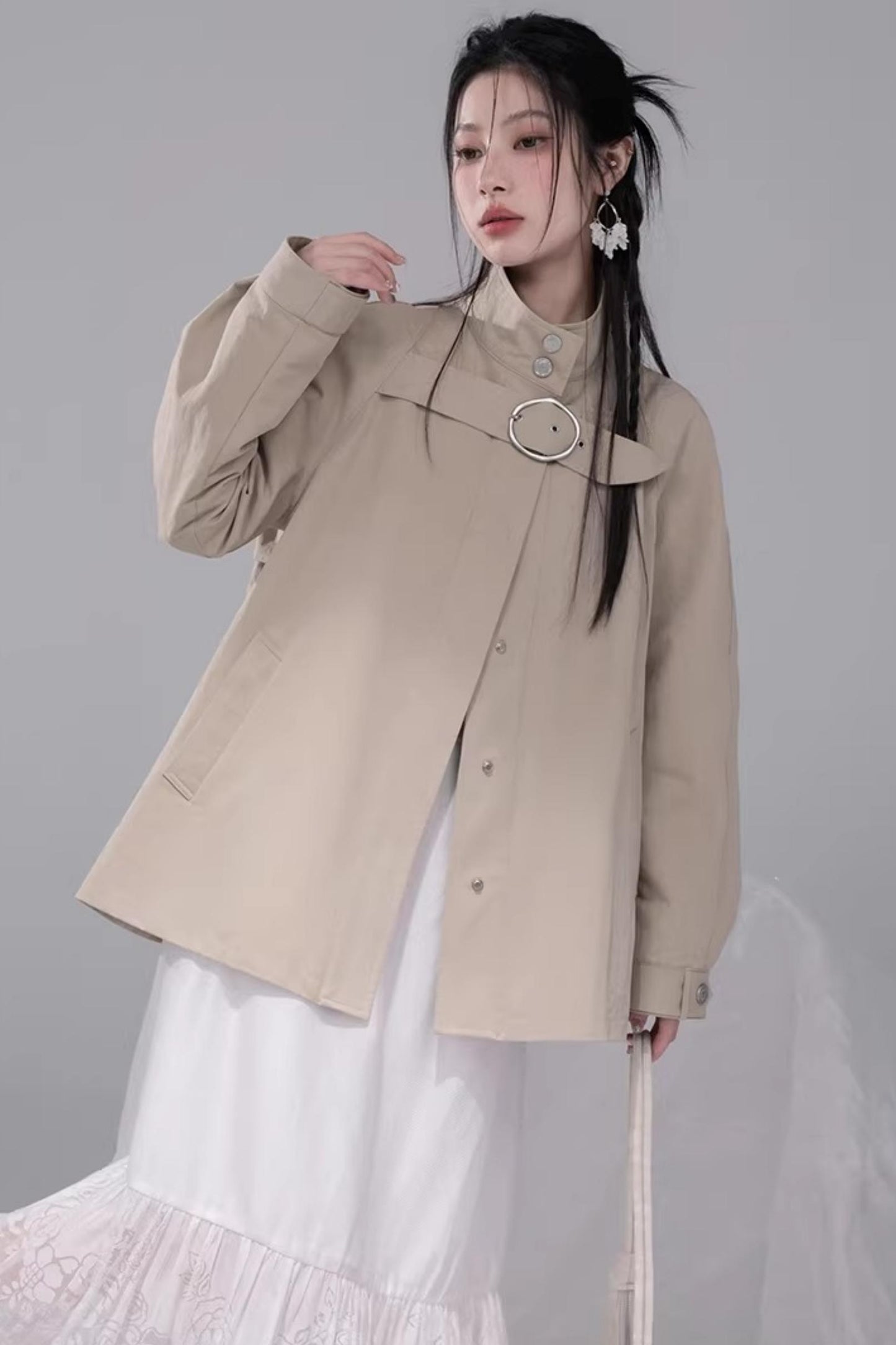 Milk Tea Brown Cape Coat
