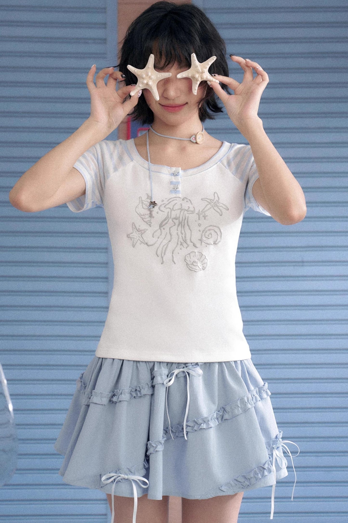 Oceanic Spirit Patchwork Tee