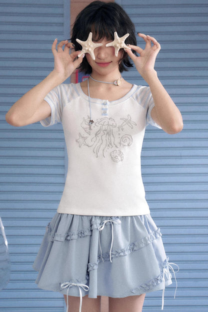 Oceanic Spirit Patchwork Tee