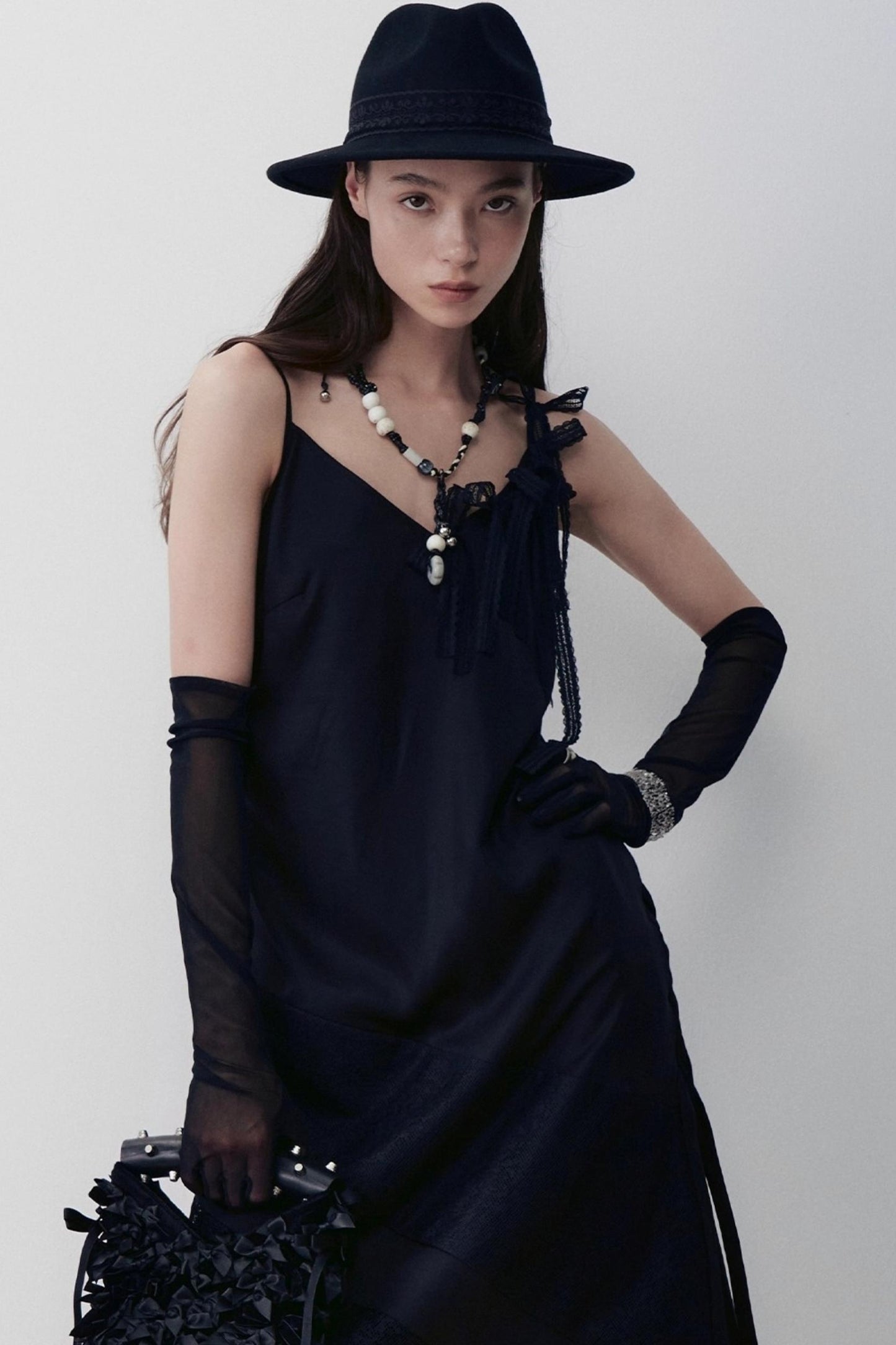 Unique Heart Beaded Glass Necklace