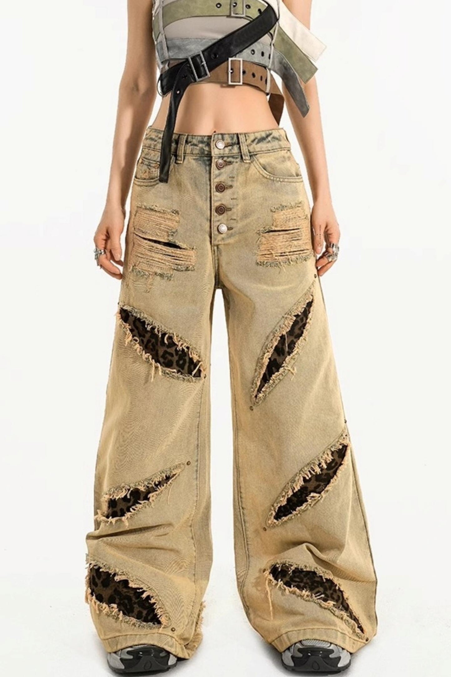 High-Waist Wide-Leg Jeans