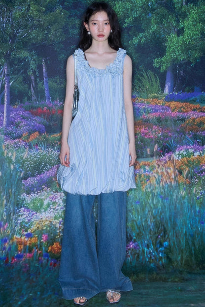 U-Neck Embroidered Dress