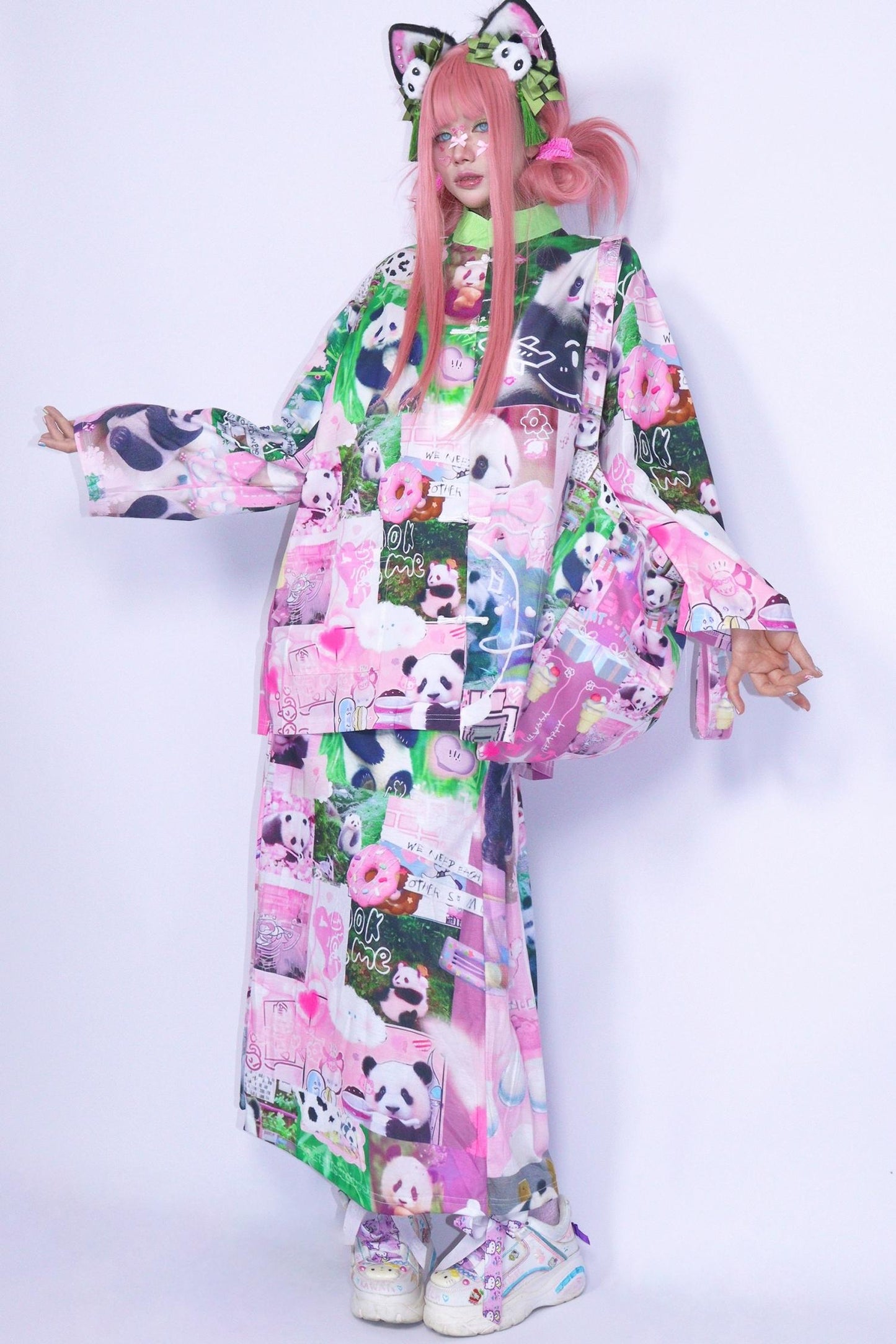 Panda Cartoon Long Skirt