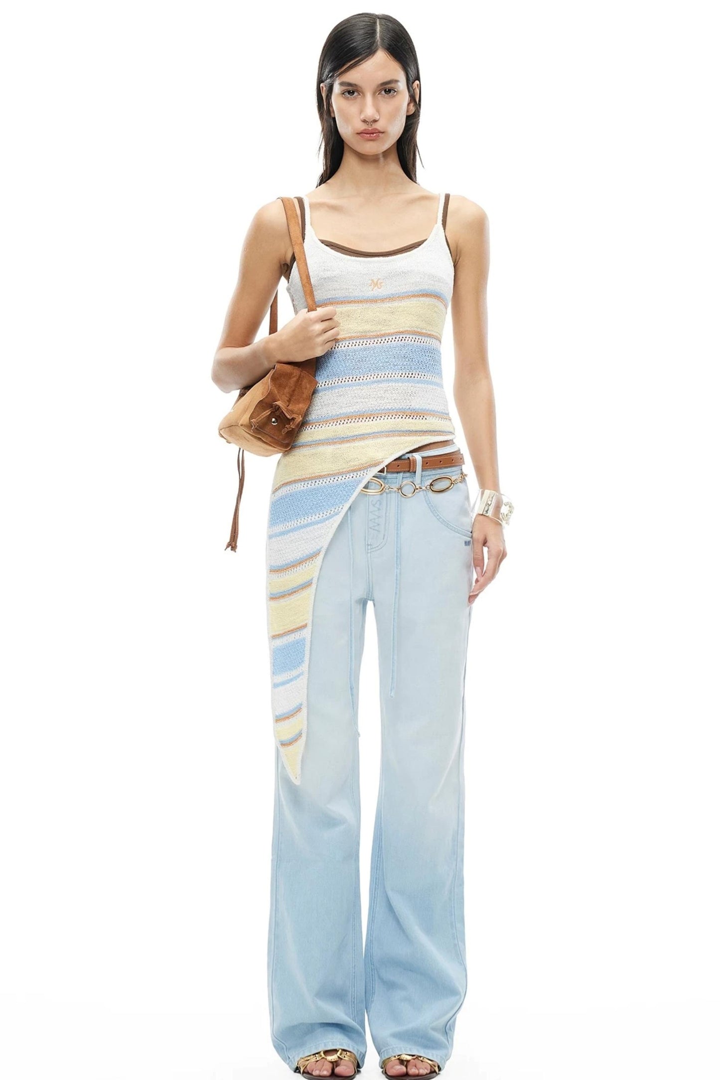 Loop Yarn Striped Camisole