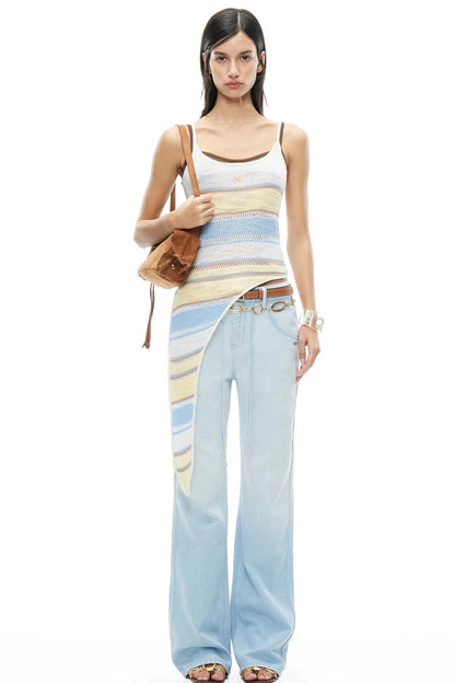 Loop Yarn Striped Camisole