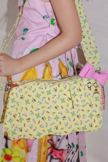 Peach Heart Crossbody Bag