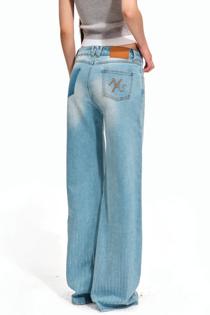 Shiny Vintage Denim Pants