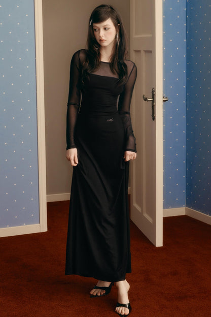 Mesh Patchwork Dress