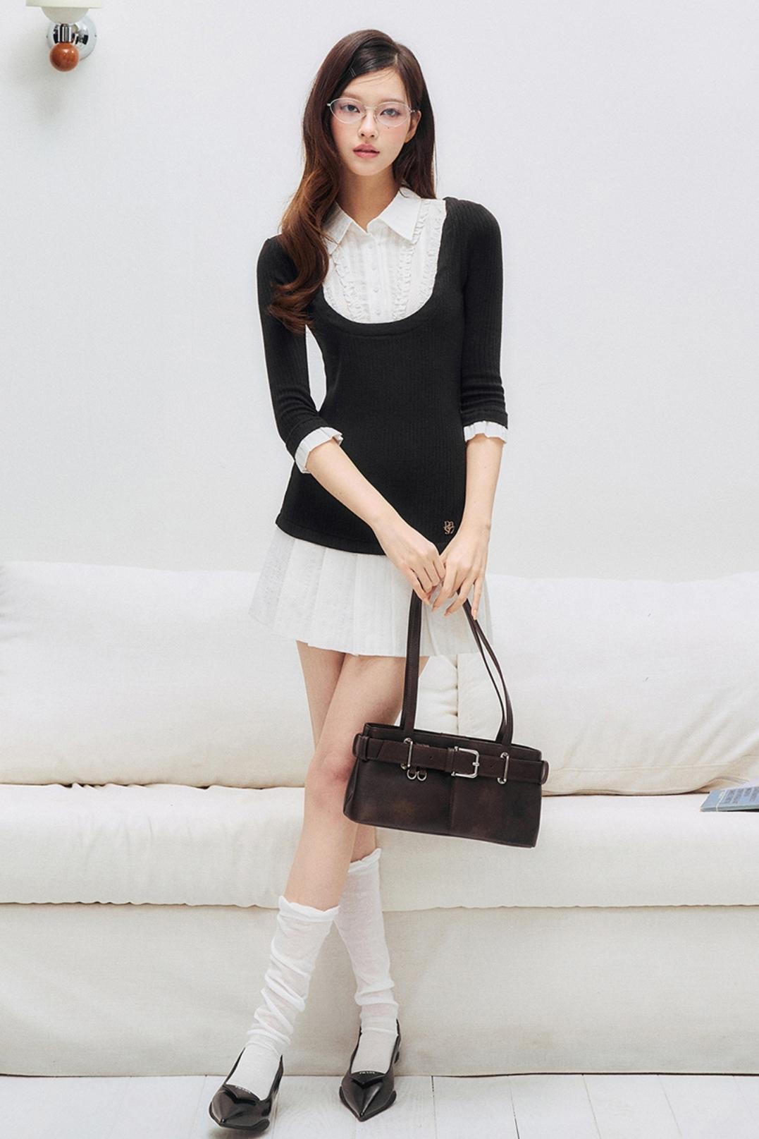 Summer Lace Pleated Dress