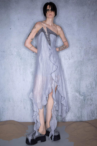 Nomad Ruffled Asymmetry Dress