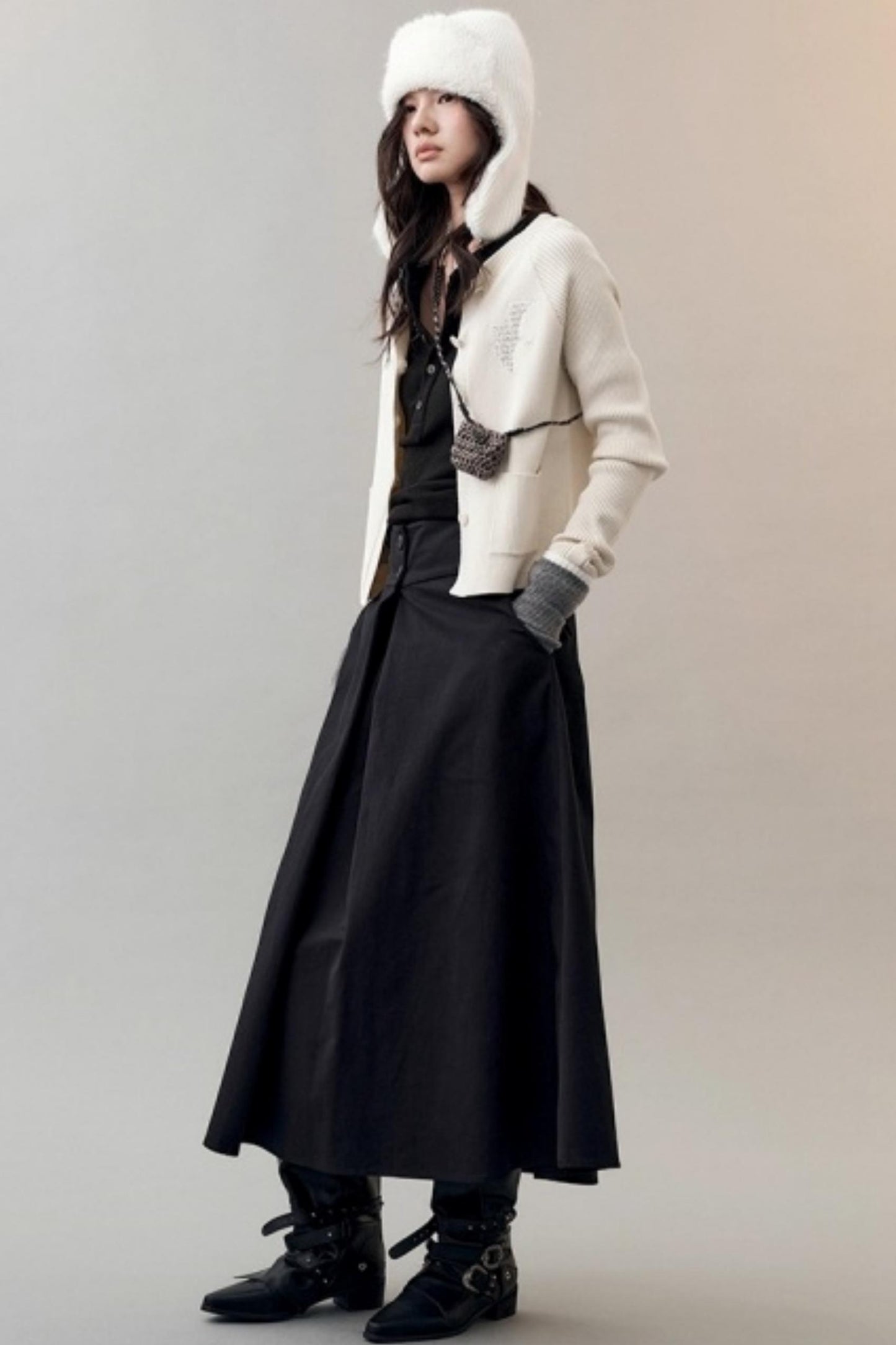 Patch Embroidered Knitted Cardigan