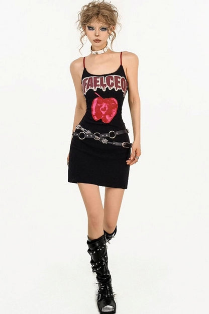 Bold Letter Halter Dress