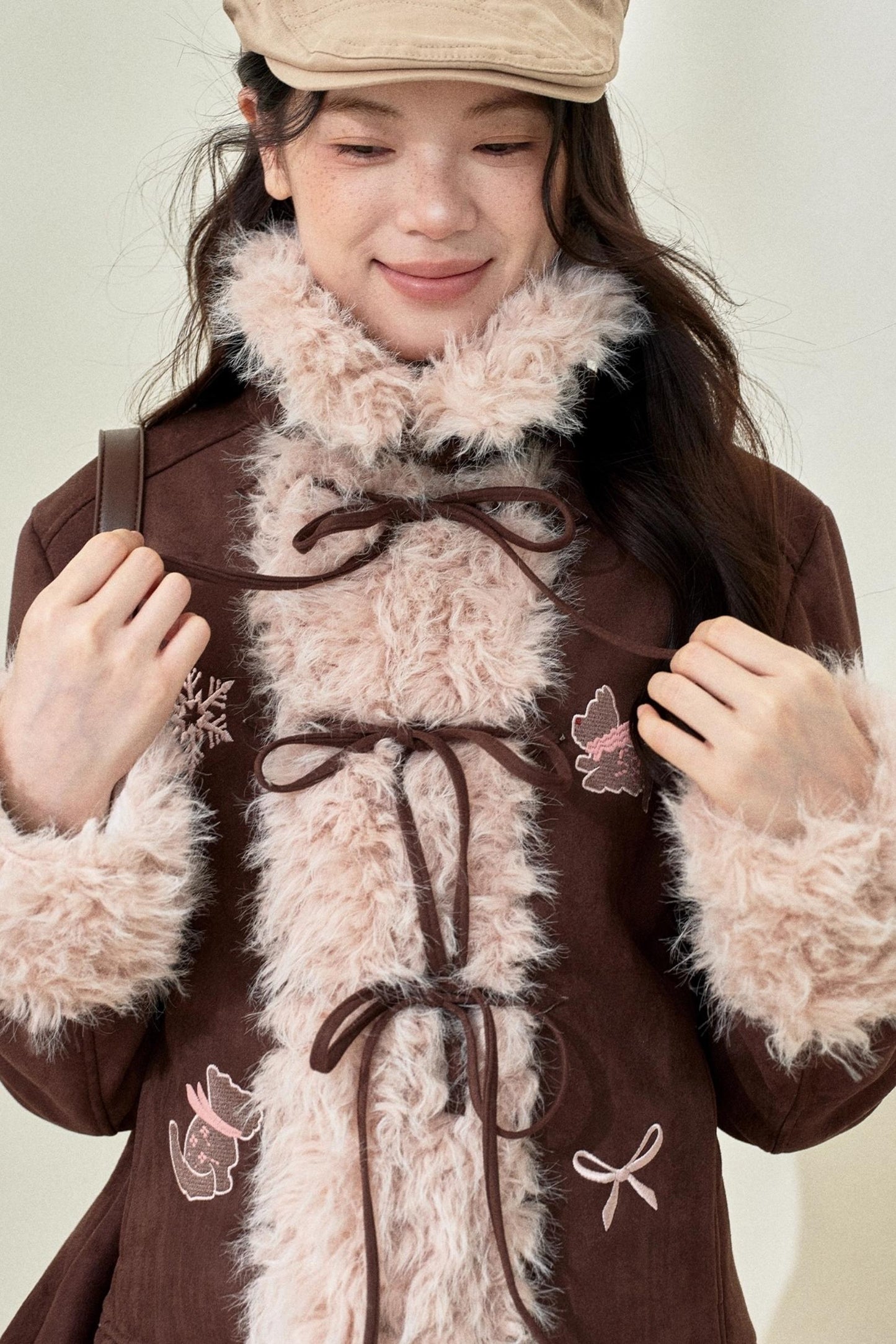 Original Suede Bow Coat