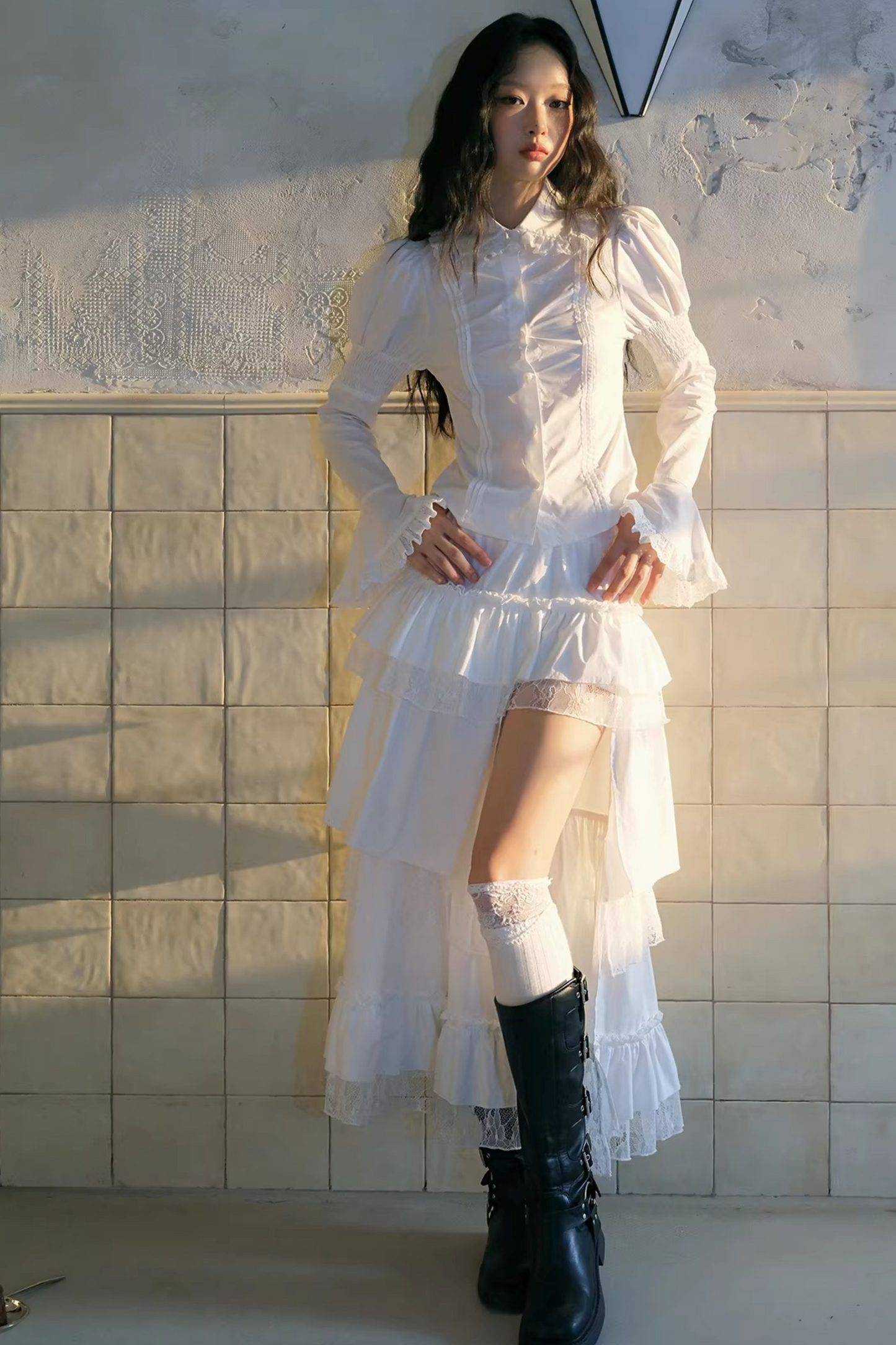 Lace Doll Collar Blouse
