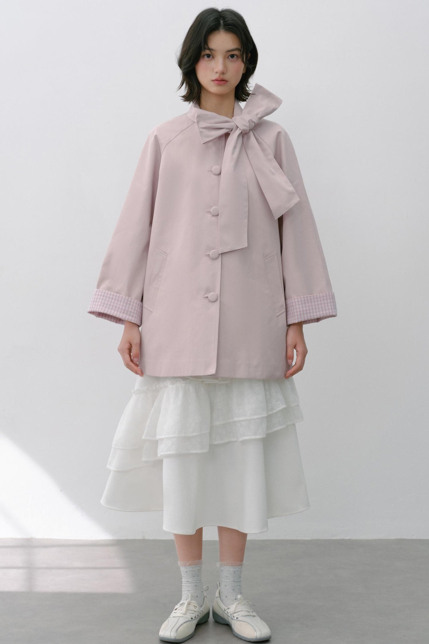 Sweet Bow Trench Coat