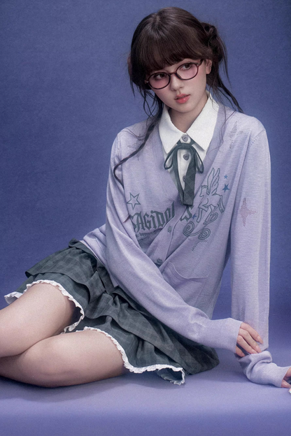 Celestial River Knit Cardigan Set-Up