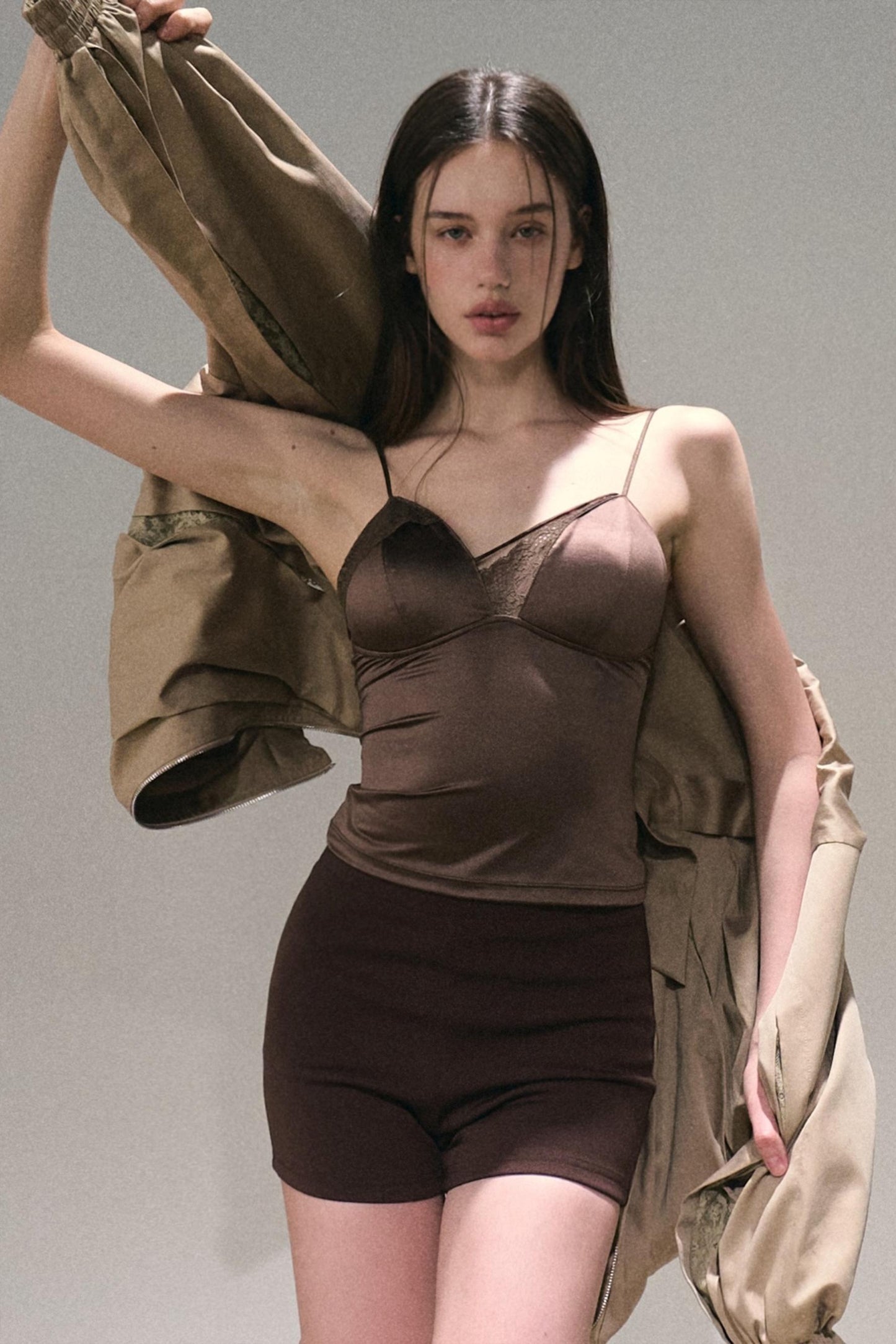 Wake Up Satin Lace Camisole