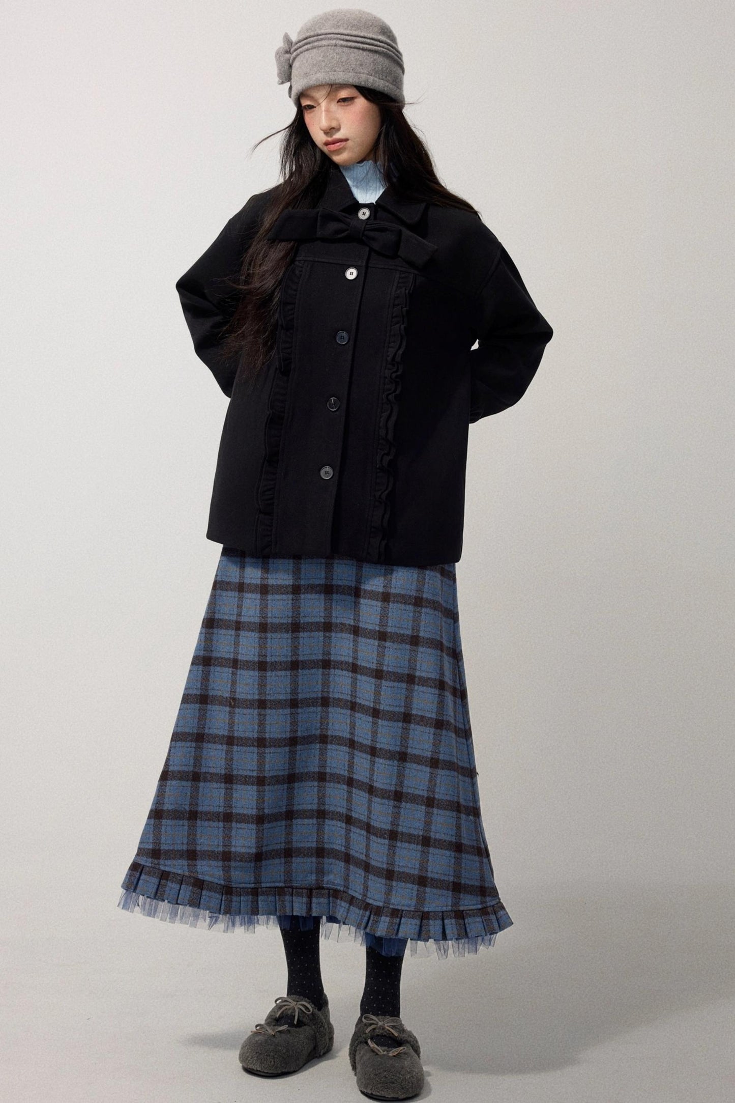 Lake Blue Fleece Knit Top