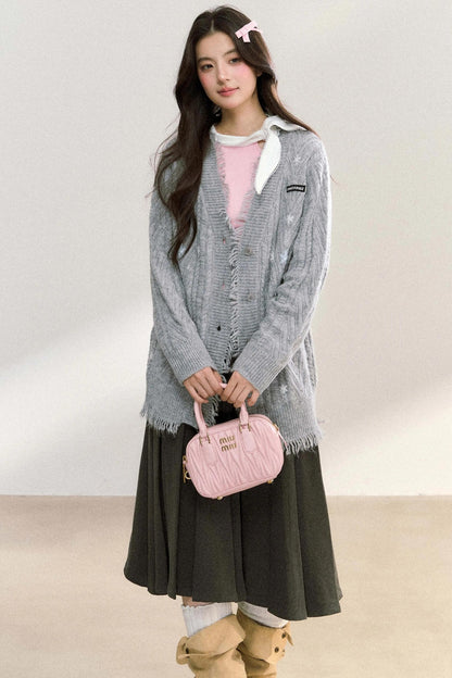 Floral V-Neck Cardigan