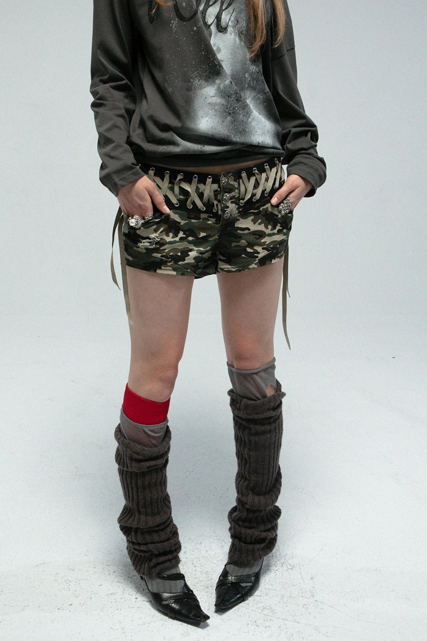 Low Waist Camo Hot Short Pants